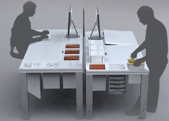 ‘Out of Sight Out of Mind’ Modular Table Concept