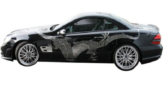 merc sl swarovski 2 d9cq7 52 Merc Crystallises Car For Bling