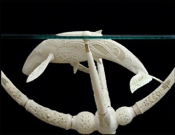 mammoth-ivory table