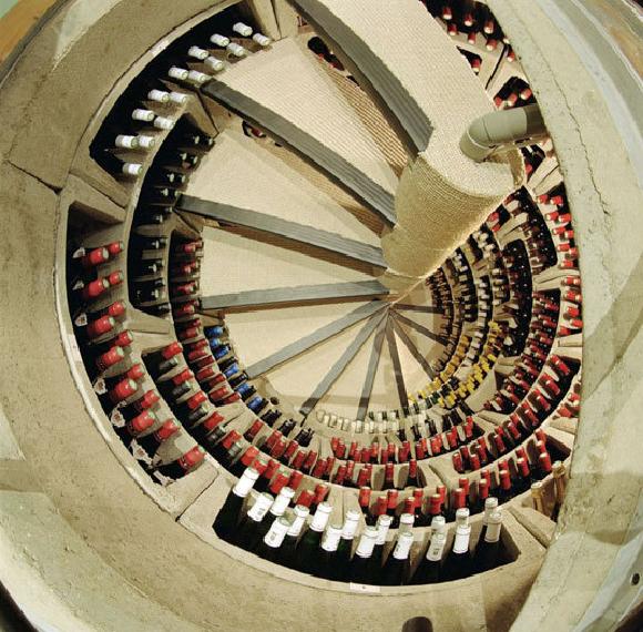 spiral wine cellar