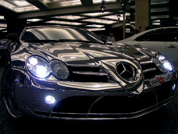 Silver Plated Mercedes