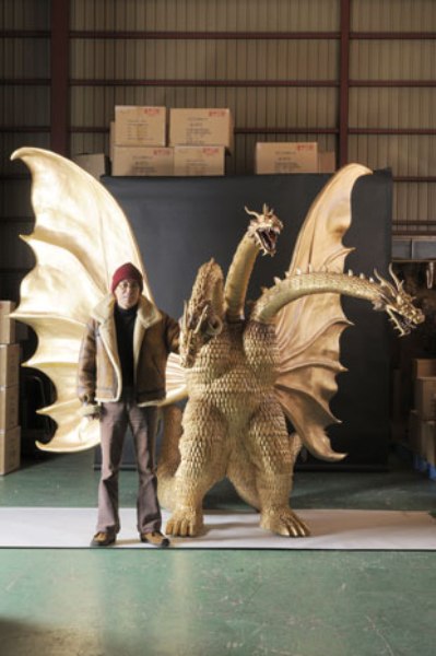 $23,000 Hand-Carved Wooden King Ghidorah Figure Up For Sale