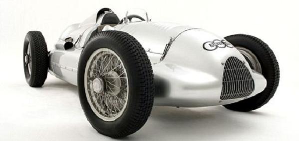 The Auto Union features a DType chassis 19 which is one of a kind to 