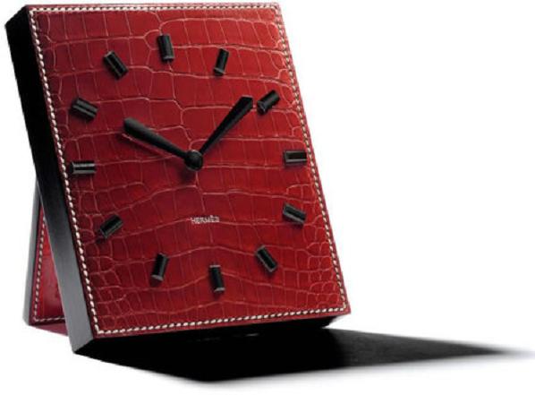 hermes-leather-table-clock