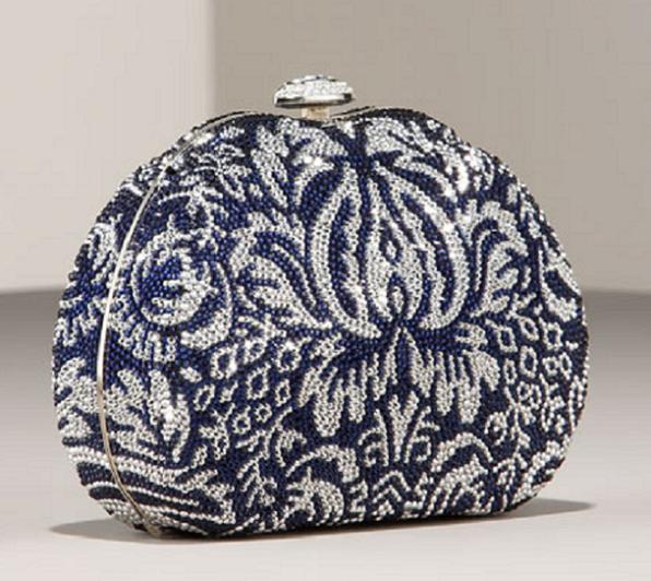 leiber damask clutch