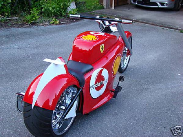 ferrari chopper 2 A Ferrari Chopper Motorcycle For Those Who Desire More Than Just The Supercar