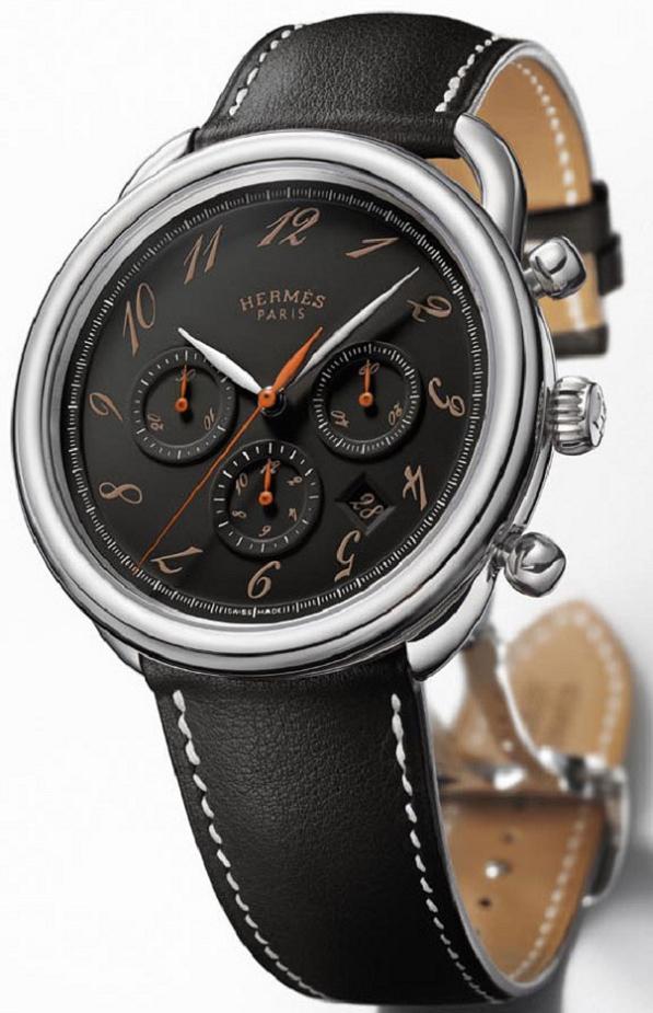 hermes-arceau-ebony-chronograph