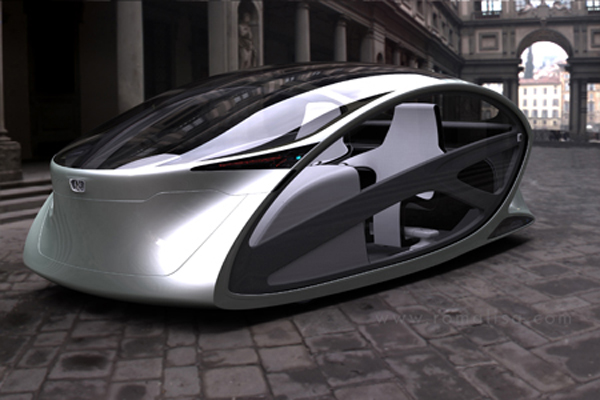 New Concept Car Rides Up Vertically