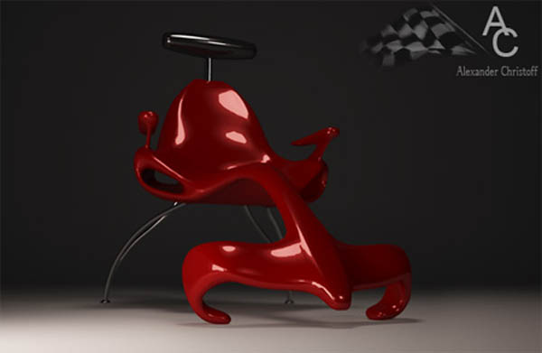 Formula One Lounge Chair Lounger Concept Inspired by Formula One 