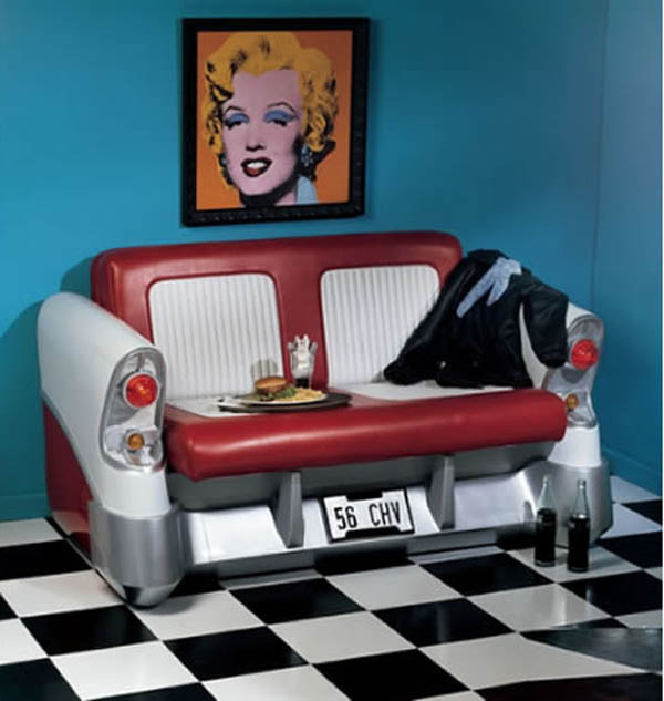 Retro Car Seat Sofa1 Retro Sofa is Inspired by Car Seats of Yesteryears