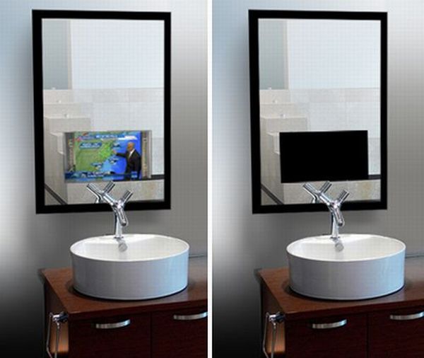 media decor aqua vanity series mirror tv jmlX2 48 A TV that turns into a mirror when turned off!