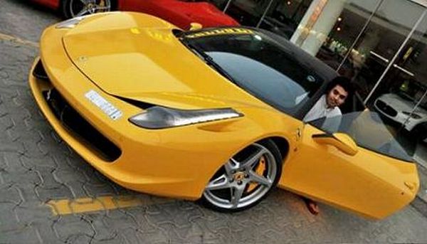 ferrari gialla 01 Saudi Businessman’s Son With Premium Collection of Luxury Cars