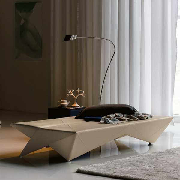 origami sofa by cattelan3 Origami Sofa Bed With Paper Bend Lines Looks Aesthetic