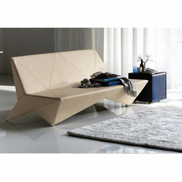 origamy sofa by cattelan Origami Sofa Bed With Paper Bend Lines Looks Aesthetic