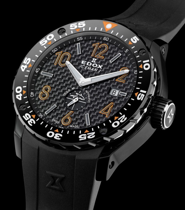 PR 960012037NO20NIO2 New Edox Brings out Iceman 1 Timepiece in Recognition of Diver Christian Redl