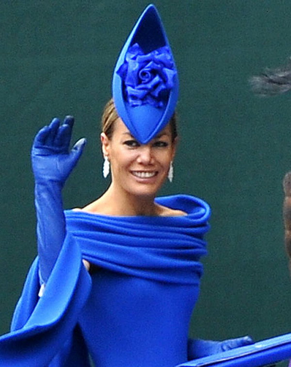 Socialite Tara PalmerTomkinson proved a stunner in her cobalt blue dress 