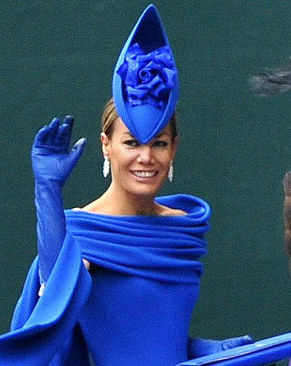 Socialite Tara PalmerTomkinson proved a stunner in her cobalt blue dress