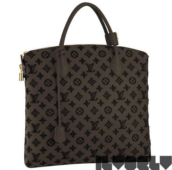 LOUIS VUITTON Monogram - Lockit lambskin Satchel Bag Mustard