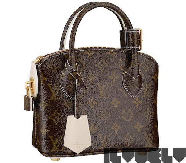 LOUIS VUITTON Monogram - Lockit lambskin Satchel Bag Mustard