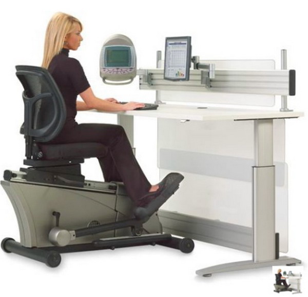elliptical machine desk Improve Productivity And Well Being With Fitness Workstations