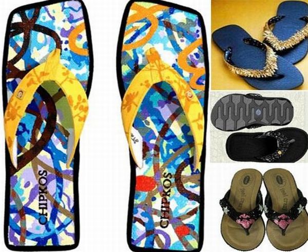 high end flip flops