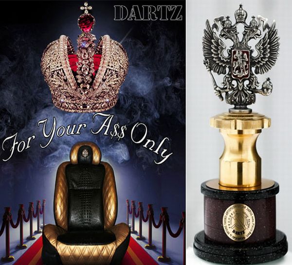 Dartz Prombron Gold Black seat and Russian eagle Dartz Prombron Gold Black