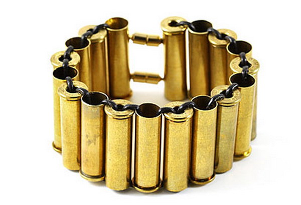 Astali® Ladies' Brass Bullet Casing Necklace