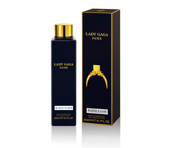 the balck perfume Lady Gaga’s Fame Fragrance created by Coty 