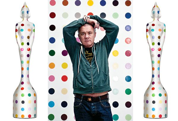 Damien Hirst and Brit Awards Trophy Designed by him