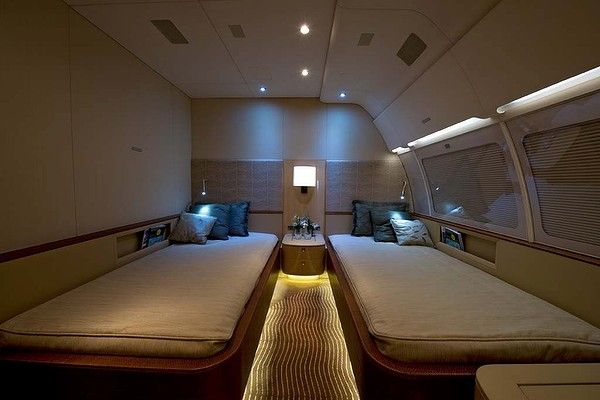 Bedroom on the Corporate Jet