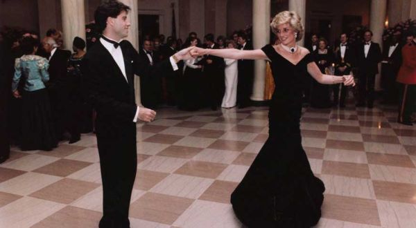 princess diana john travolta at the white house