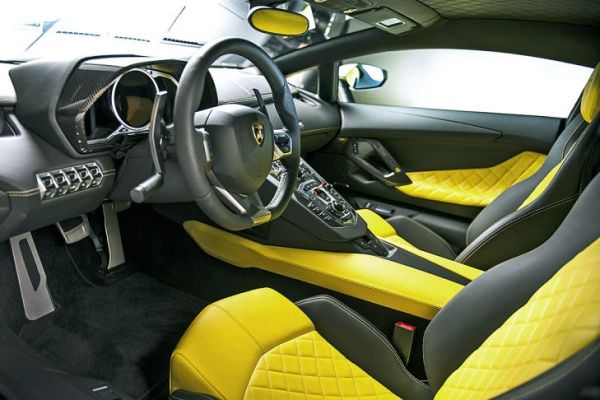 Interior of Lamborghini-Aventador-LP-720-4-50-Anniversario