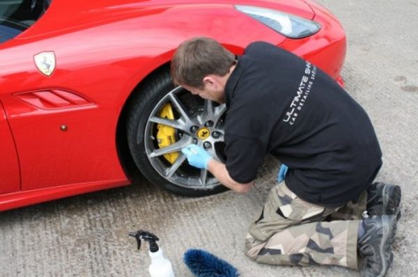 Wilkins Working on a Car