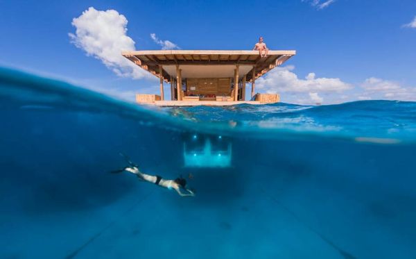 Manta Underwater Room and Its Upper deck