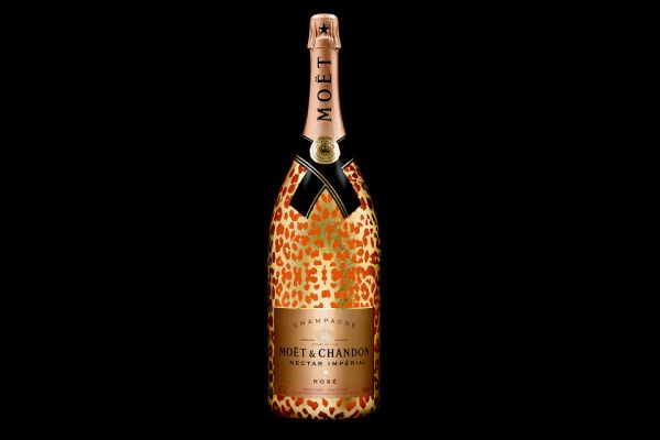 Moet Chandon's Nectar Imperial Rose Leopard Luxury Edition-in Methuselah