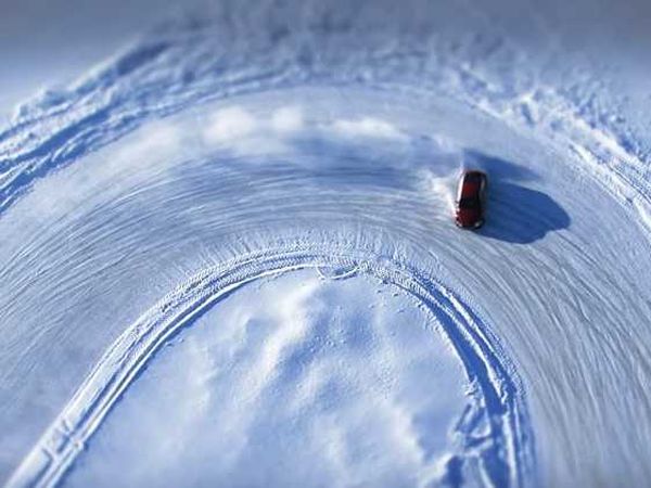 Thrill of Driving on Ice