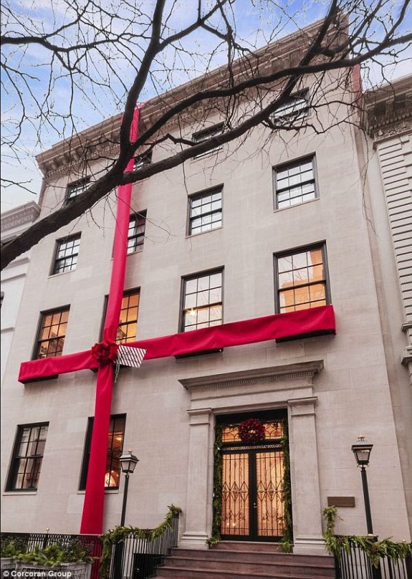 The Mansion Wrapped in a Bow for Christmas