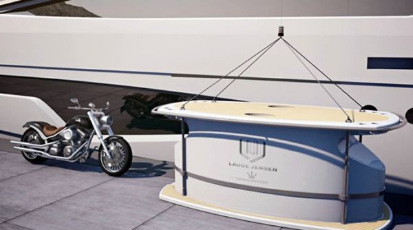 Motorcycle Garage on a Yacht