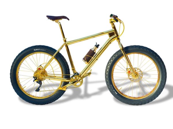 24 Carat Gold Bike Created by The House of Solid Gold