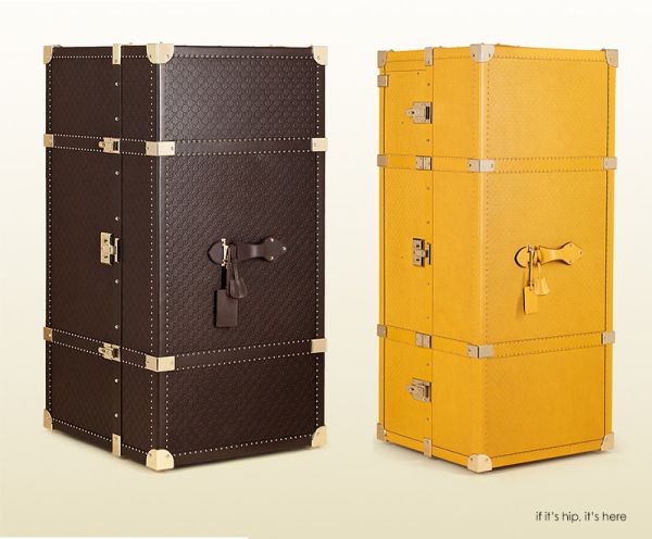 Precious Leather Travel Trunks by Gucci