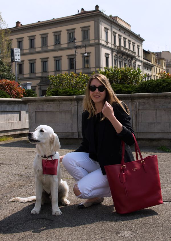 The Pawbag is Custom Made to Match the Handbag Exactly