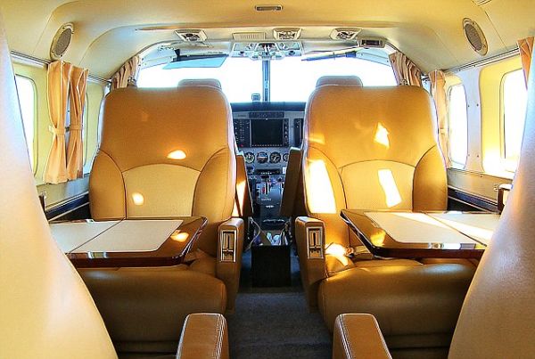 Lavishly Done Private Jet that will take the Golfers around