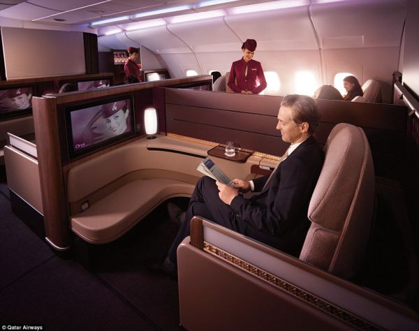 First Class Suites on Qatar Airways A380
