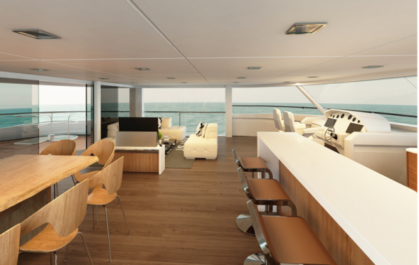 Flybridge With 360 degree Views